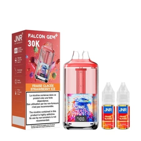 Puff JNR 30K Falcon Gem+ Strawberry Ice - JNR pas cher