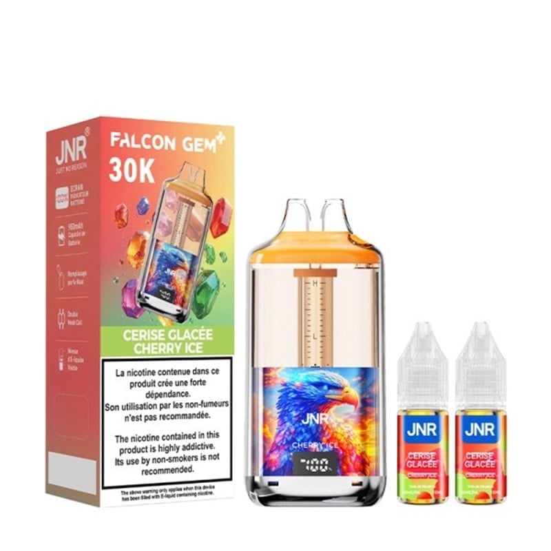 Puff JNR 30K Falcon Gem+ Cherry Ice | Le Vapoteur Discount