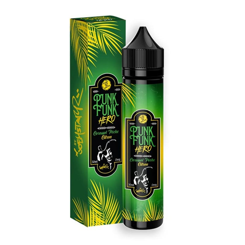 e-liquide Corrosol Pêche Citron 50 ml - Punk Funk Hero pas cher