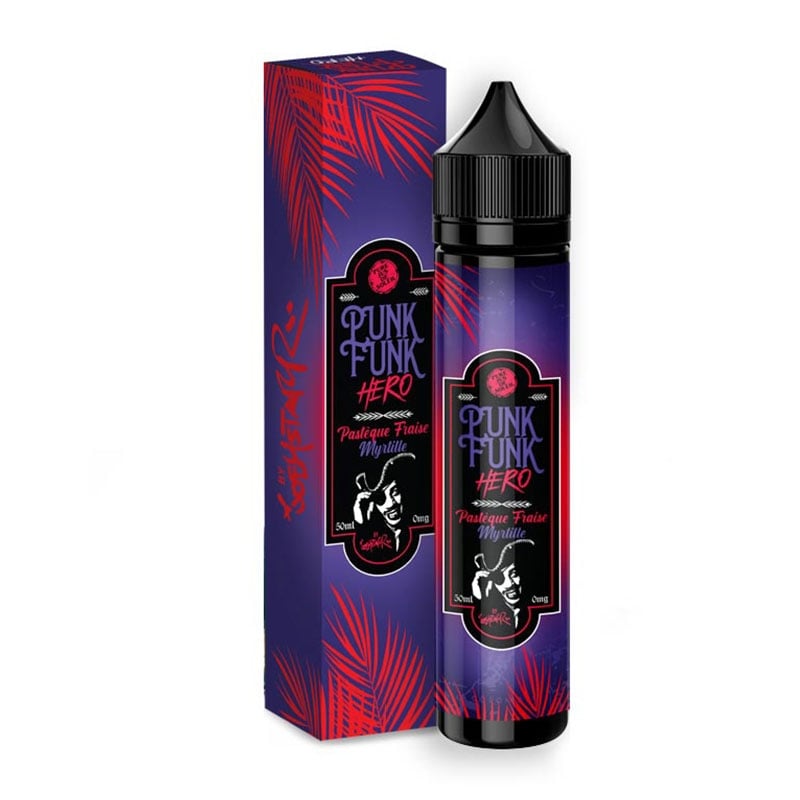 e-liquide Pastèque Fraise Myrtille 50 ml - Punk Funk Hero pas cher