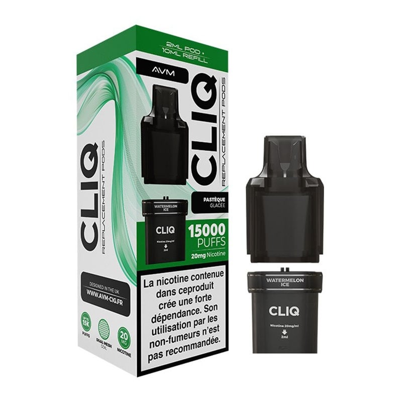 Cartouches Watermelon Ice Pod Cliq - AVM pas cher