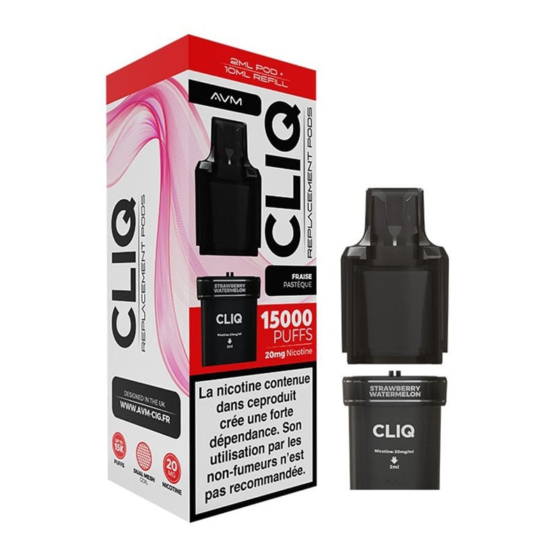 Cartouches Strawberry Watermelon Pod Cliq - AVM pas cher