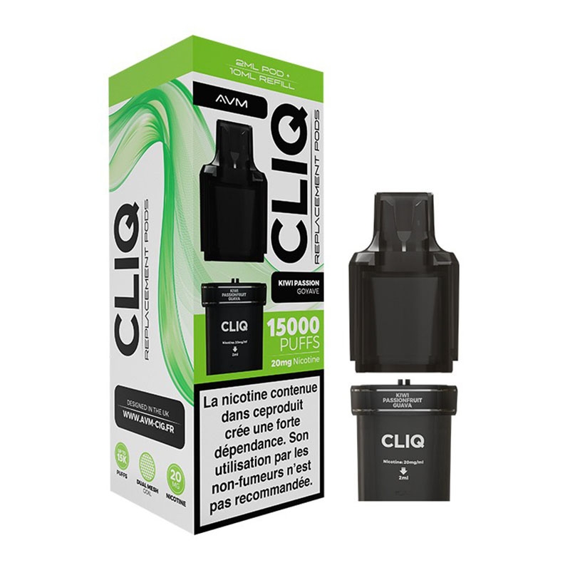 Kiwi Passion Fruit Guava Pod Cliq Cartridges - AVM cheap
