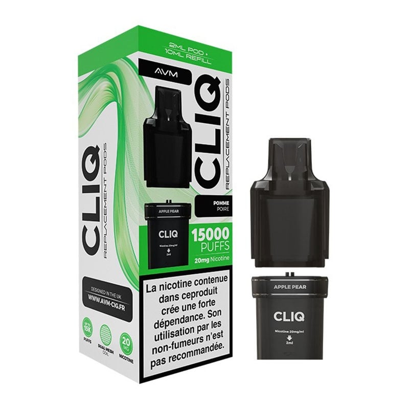 Cartouches Apple Pear Pod Cliq - AVM pas cher