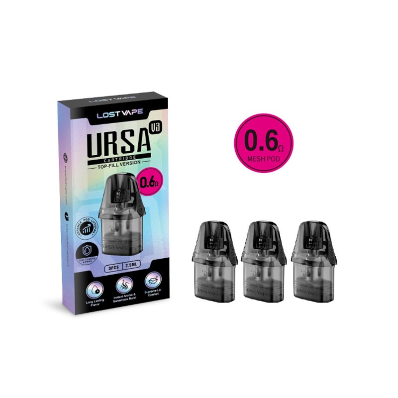 E-liquid Ursa V3 2.5 ml Cartridges (x3) - Lost Vape cheap