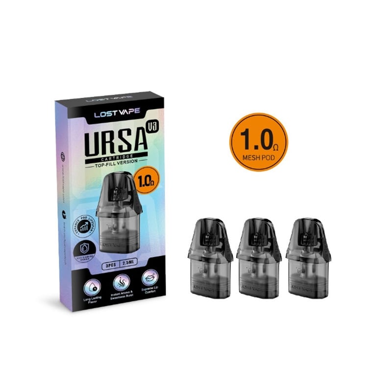 e-liquide Cartouches Ursa V3 2.5 ml (x3) - Lost Vape pas cher