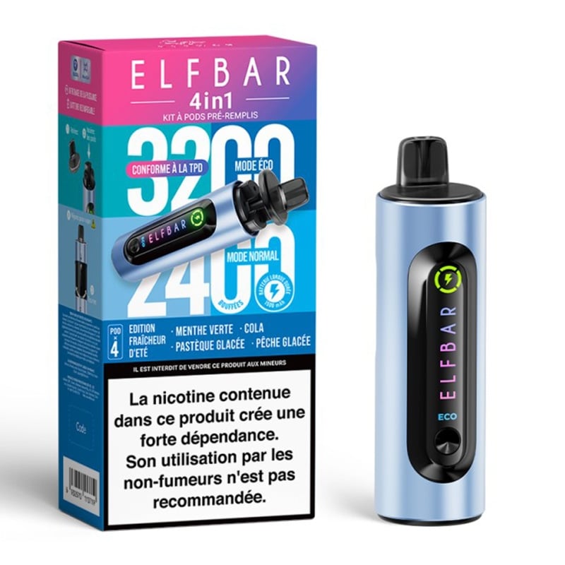 Cigarettes Electroniques Kit EB 4in1 Edition Mix de Fruits - Elfbar pas cher