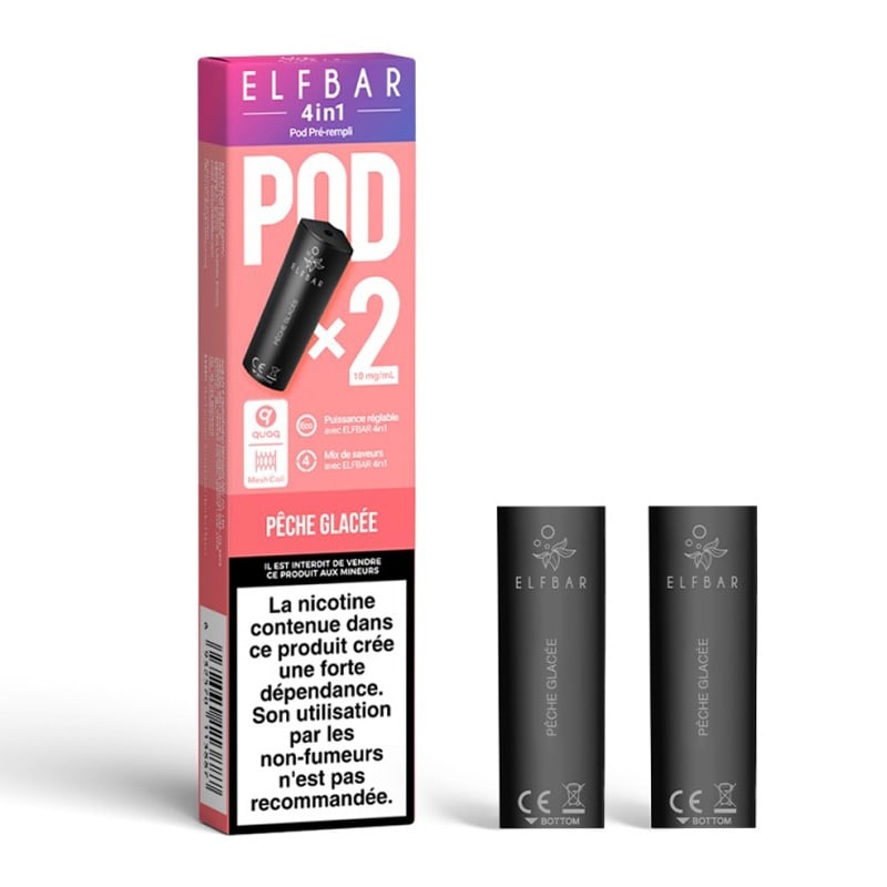 Cartouche EB 4in1 Pêche Glacée - Elfbar pas cher