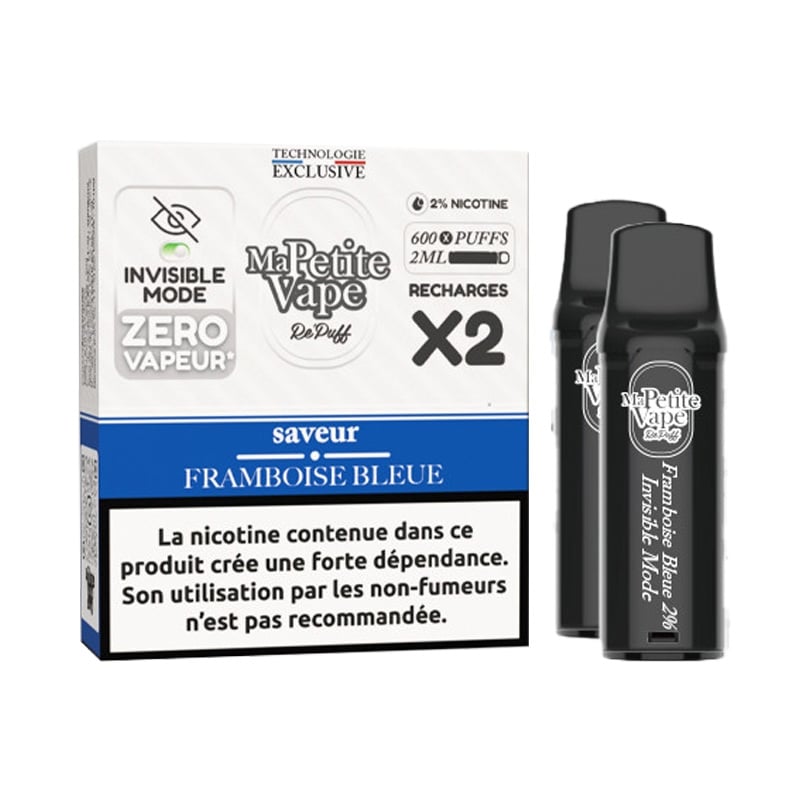 Cartouches RePuff Smokeless Framboise Bleue - Ma Petite Vape pas cher