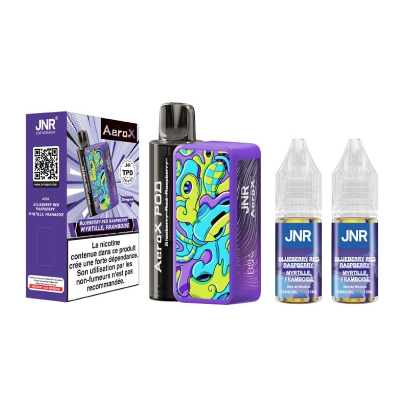 Puff JNR AeroX 32K Blueberry Red Raspberry - JNR pas cher