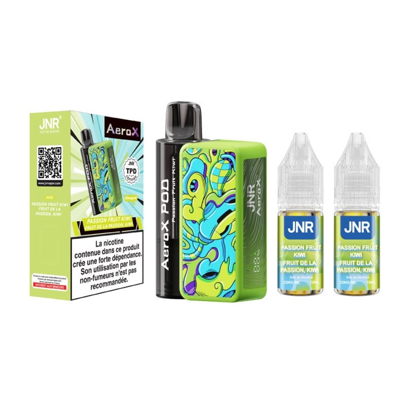 Puff JNR AeroX 32K Passion Fruit Kiwi - JNR pas cher
