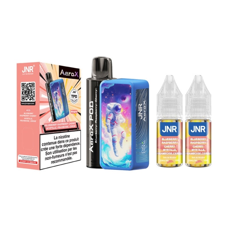 Puff JNR AeroX 32K Blueberry Raspberry Cherry - JNR pas cher
