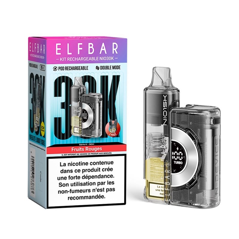Cigarettes Electroniques Puff NIO 30K Fruits Rouges - ElfBar pas cher