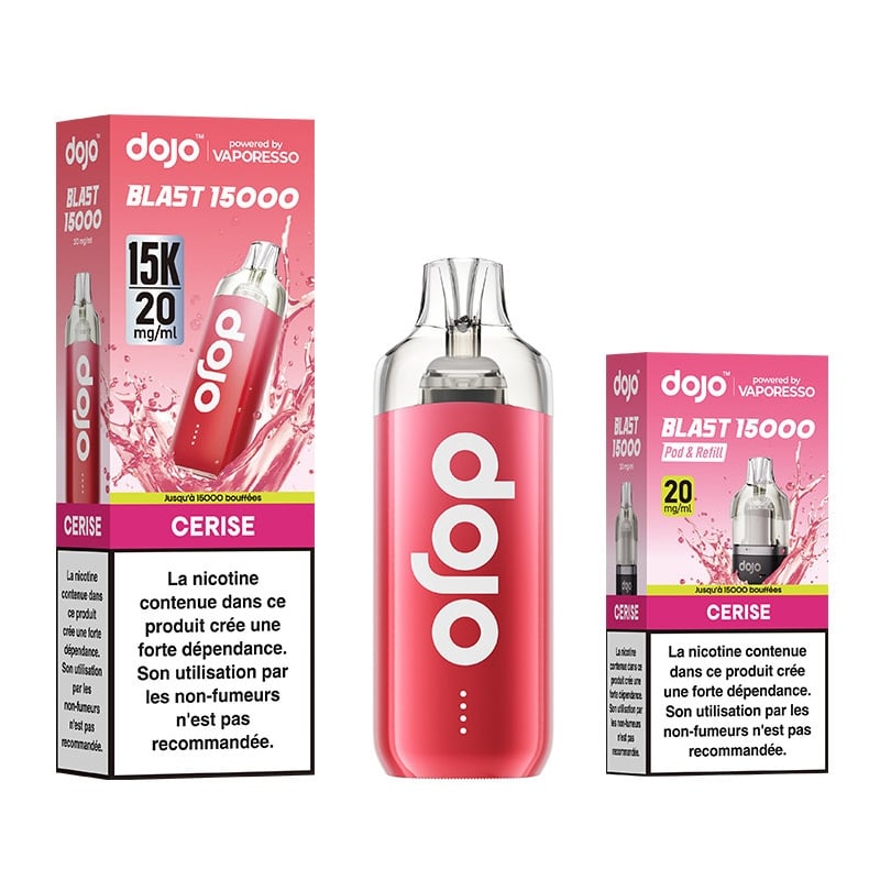 Cigarettes Electroniques Puff Dojo Blast 30K Cerise - Vaporesso pas cher