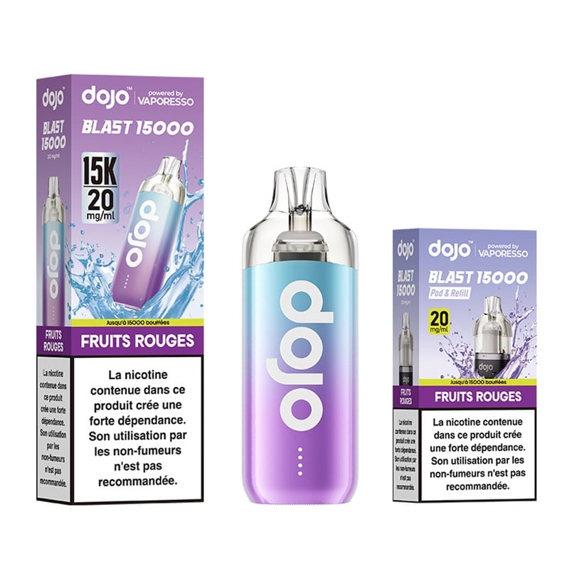 Cigarettes Electroniques Puff Dojo Blast 30K Fruits Rouges - Vaporesso pas cher