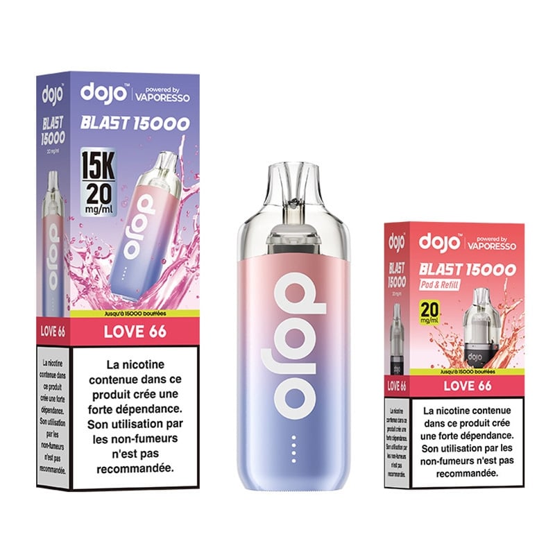Cigarettes Electroniques Puff Dojo Blast 30K Love66 - Vaporesso pas cher