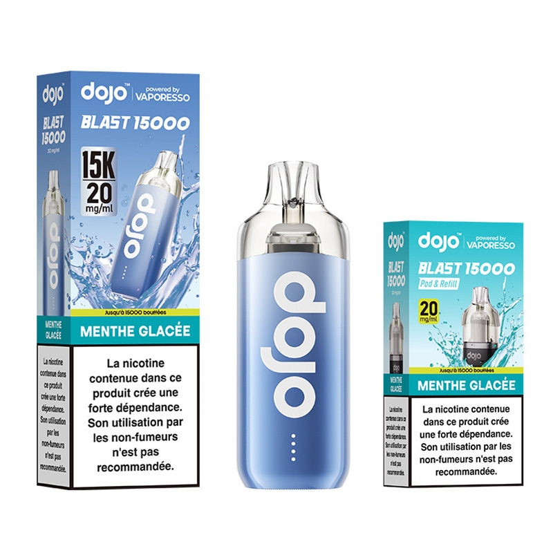 Cigarettes Electroniques Puff Dojo Blast 30K Menthe Glacée - Vaporesso pas cher
