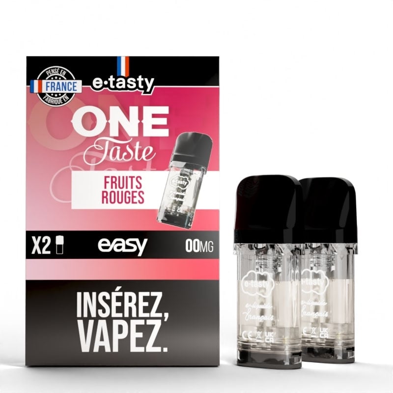 Cartouches Pod Easy saveur Fruits Rouges - E.Tasty pas cher