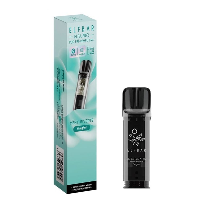 Cartouches Elfa Pro saveur Menthe Verte - Elfbar pas cher