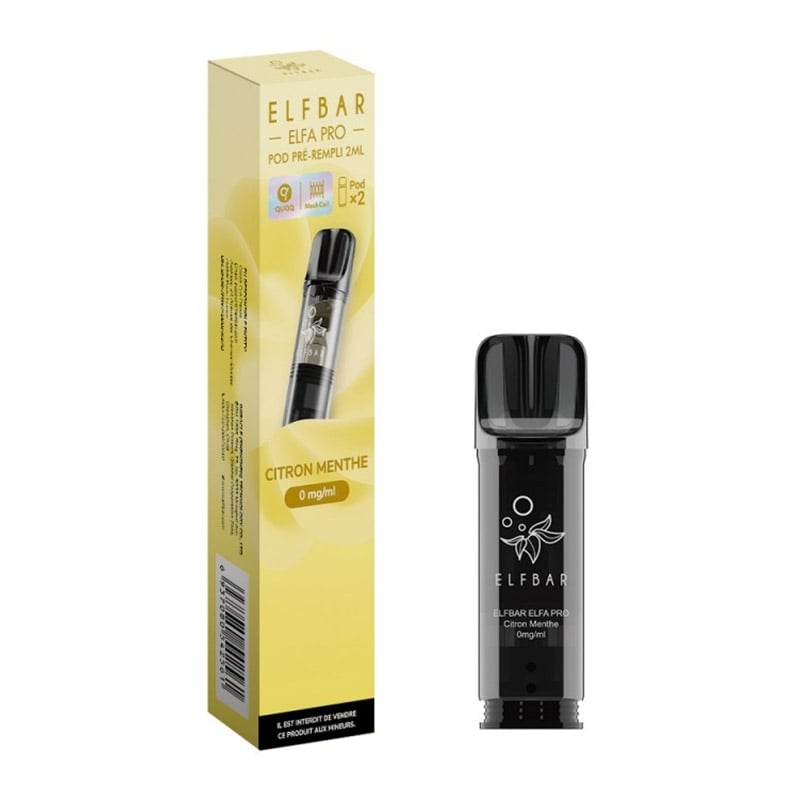 Cartouches Elfa Pro saveur Citron Menthe - Elfbar pas cher