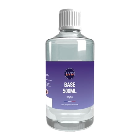 Base 500 ml 50/50 PG/VG - Le Vapoteur Discount pas cher