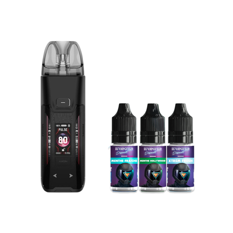 Pack Menthe Luxe XR Max 2 Black - LVD x Vaporesso | Le Vapoteur Discount