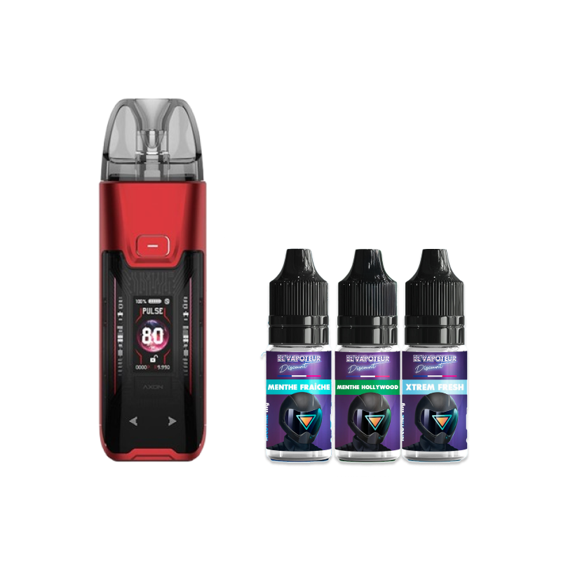 Pack Menthe Luxe XR Max 2 Red - LVD x Vaporesso | Le Vapoteur Discount