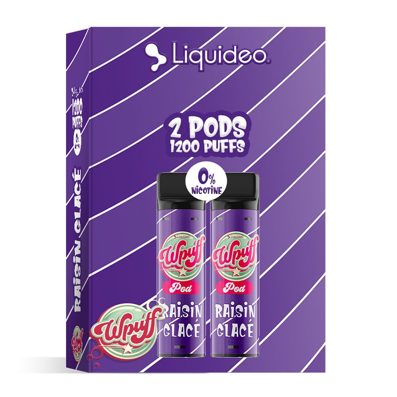 Wpuff 1800 2 Pods Iced Grape - Liquideo cheap