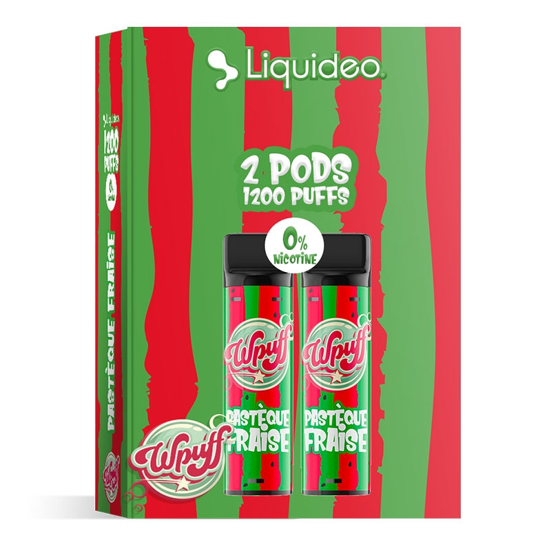 Wpuff 1800 2 Pods Watermelon Strawberry - Liquideo cheap