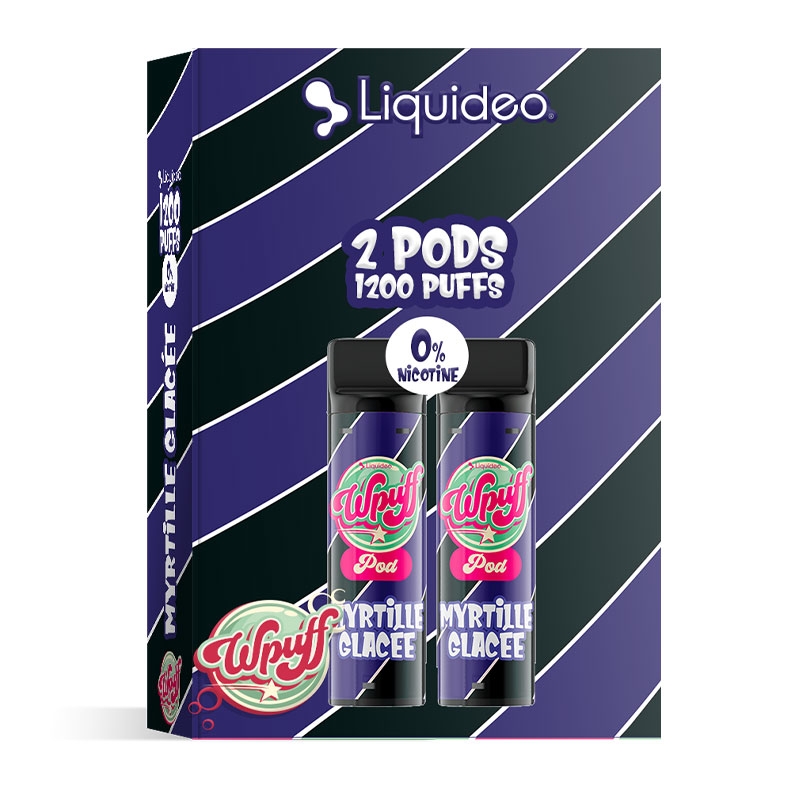 Wpuff 1800 2 Pods Iced Blueberry - Liquideo cheap