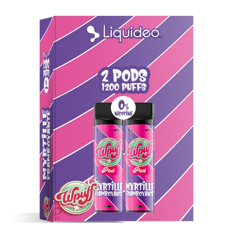 Wpuff 1800 2 Pods Flamboyant Blueberry - Liquideo cheap