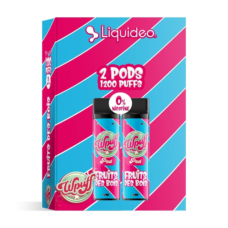 Wpuff 1800 2 Pods saveur Fruits des Bois - Liquideo pas cher