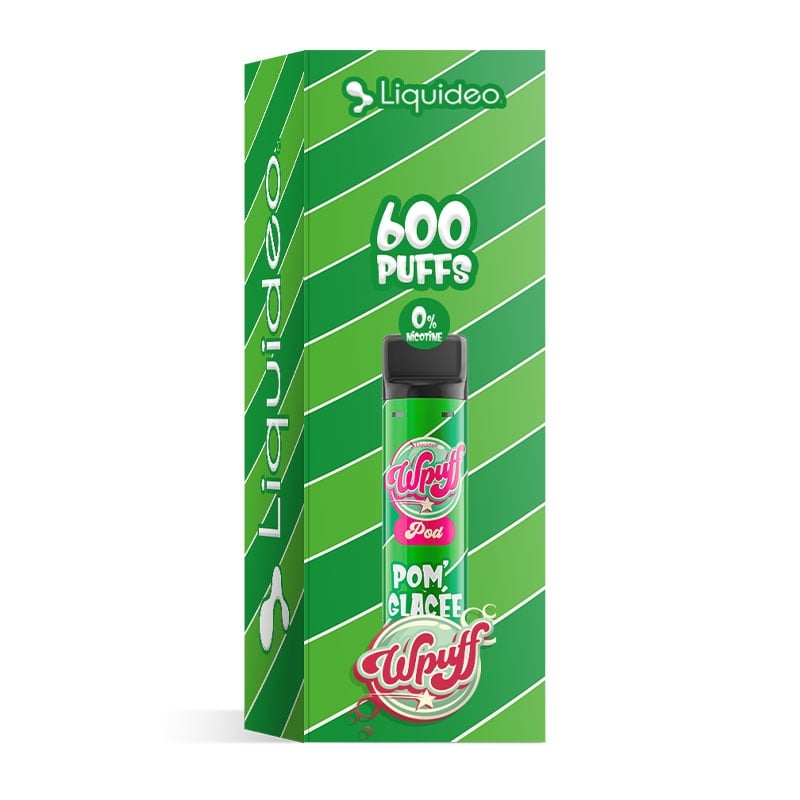 Wpuff 1800 1 Pod saveur Pom' Glacée - Liquideo pas cher