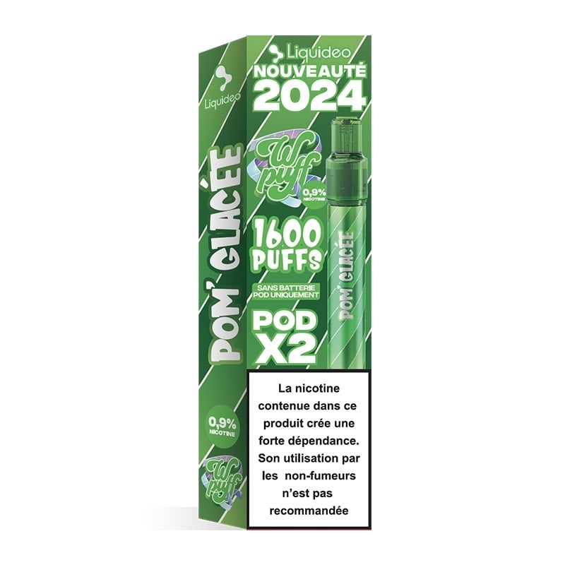 Wpuff 2.0 2 Pods saveur Pom' Glacée - Liquideo pas cher