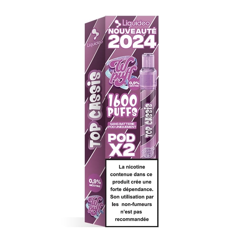 Wpuff 2.0 2 Pods saveur Top Cassis - Liquideo pas cher