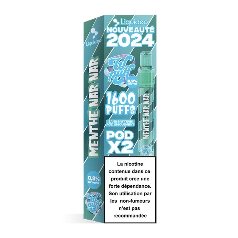 Wpuff 2.0 2 Pods saveur Menthe Nar Nar - Liquideo pas cher