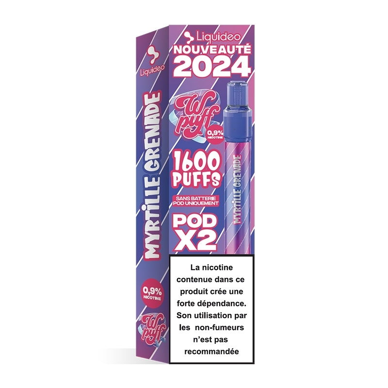 Wpuff 2.0 2 Pods Blueberry Pomegranate - Liquideo cheap