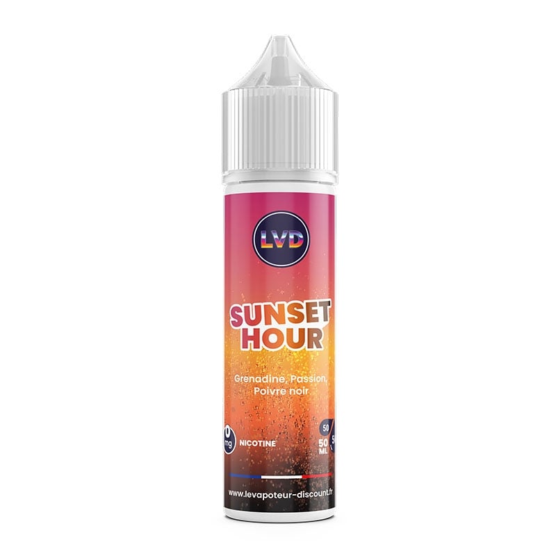 E-liquide Grenadine Passion Poivre noir 50 ml Sunset Hour pas cher | Le Vapoteur Discount