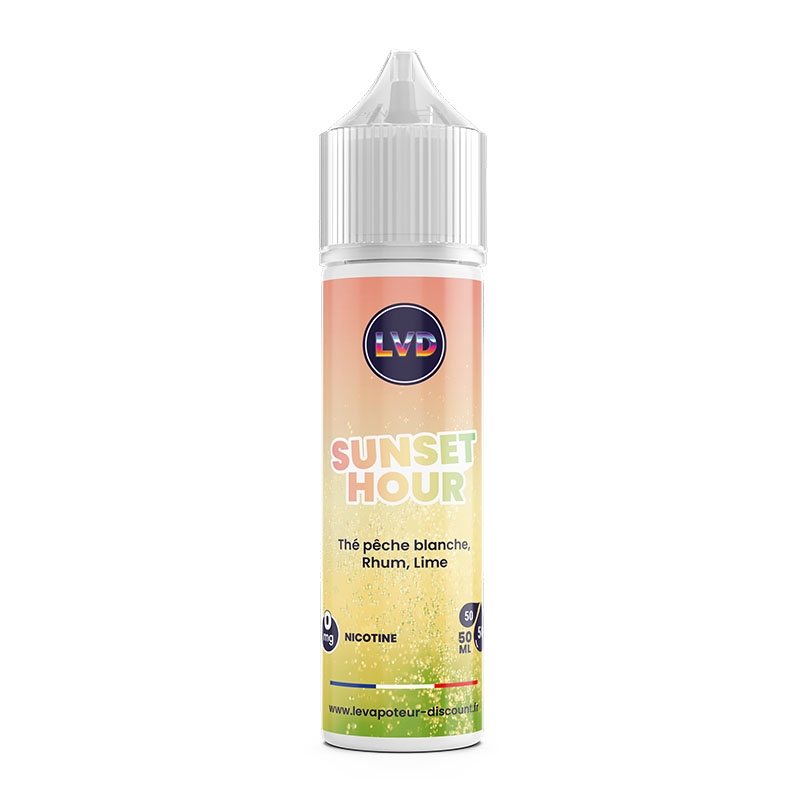 White Peach Rum Lime Tea 50 ml Sunset Hour - Le Vapoteur Discount