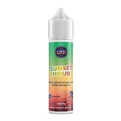 Mojito Framboise Kiwi jaune Feuille de menthe 50 ml Sunset Hour - Le Vapoteur Discount