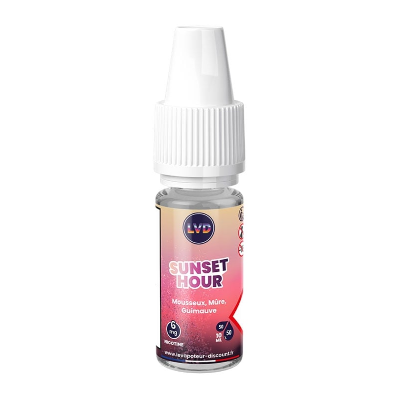 E-liquide Mousseux Mûre Guimauve 10 ml Sunset Hour pas cher | Le Vapoteur Discount