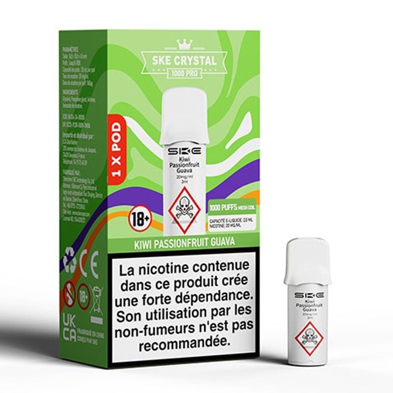 Crystal Kiwi Passionfruit Guava Cartridge - SKE cheap