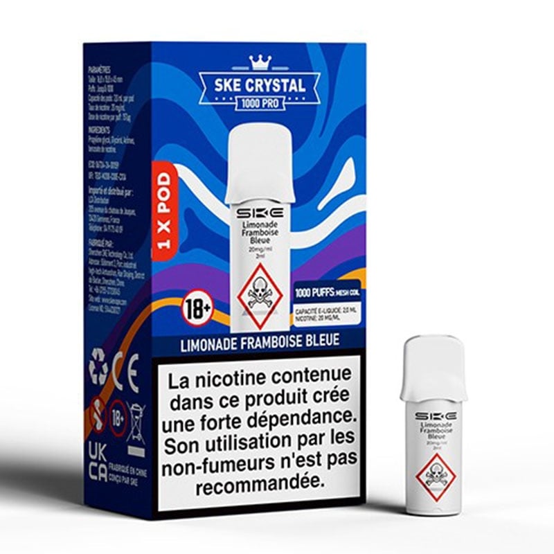 Crystal Blue Raspberry Lemonade Cartridge - SKE cheap