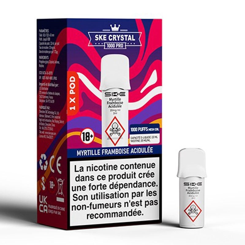 Crystal Blueberry Sour Raspberry Cartridge - SKE cheap