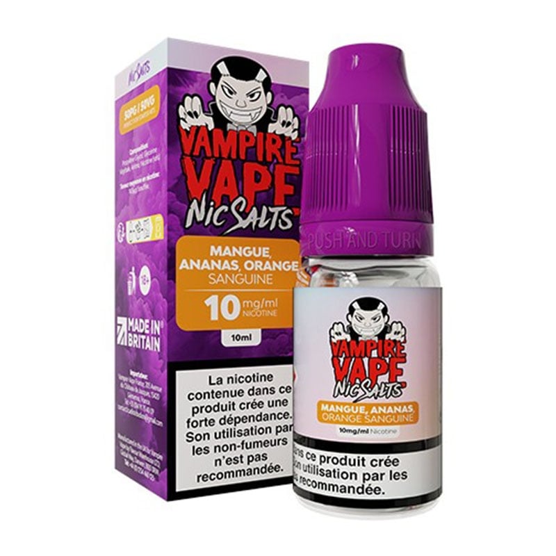 e-liquid Mango Pineapple Blood Orange Nicotine Salts 10 ml - Vampire Vape cheap