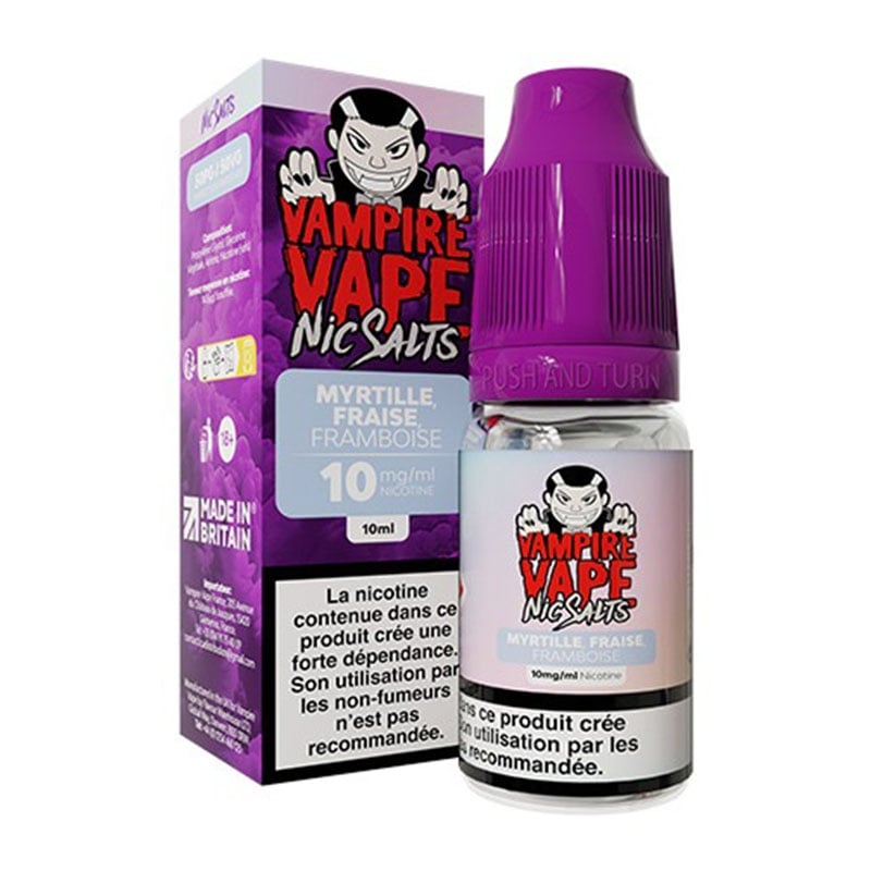 Blueberry Strawberry Raspberry Nicotine Salts 10 ml e-liquid - Vampire Vape cheap