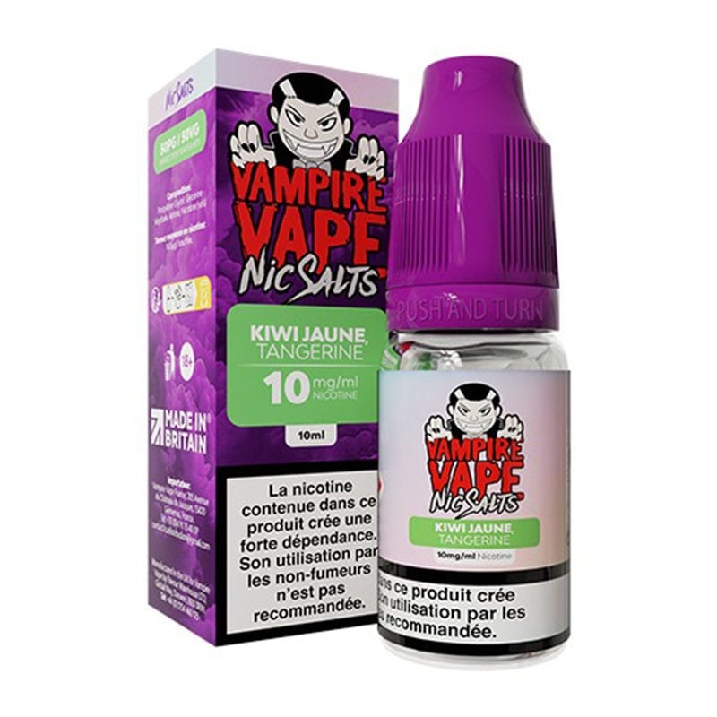 e-liquide Kiwi Jaune Tangerine Sels de Nicotine 10 ml - Vampire Vape pas cher