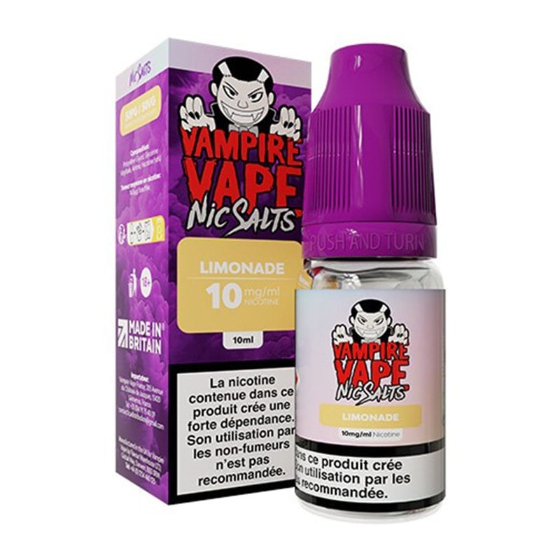 Lemonade Nicotine Salts 10 ml e-liquid - Vampire Vape cheap