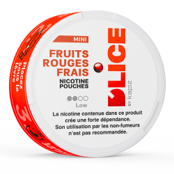 e-liquide Sachets Nicotinés Fruits Rouges frais - D'lice by Kapz pas cher