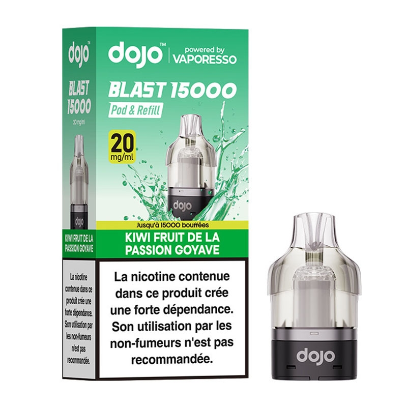 Dojo Blast 15K Kiwi Passion Fruit Guava Cartridge - Vaporesso cheap